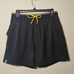 Chubbies Everywear Shorts Mens Medium Black 5.5 Inch Inseam Elastic Waist Casual
